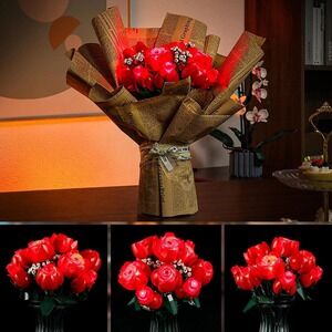 YEABRICKS LED Lighting Kit for LEGO Bouquet of Roses 10328 - No‎ Lego Model